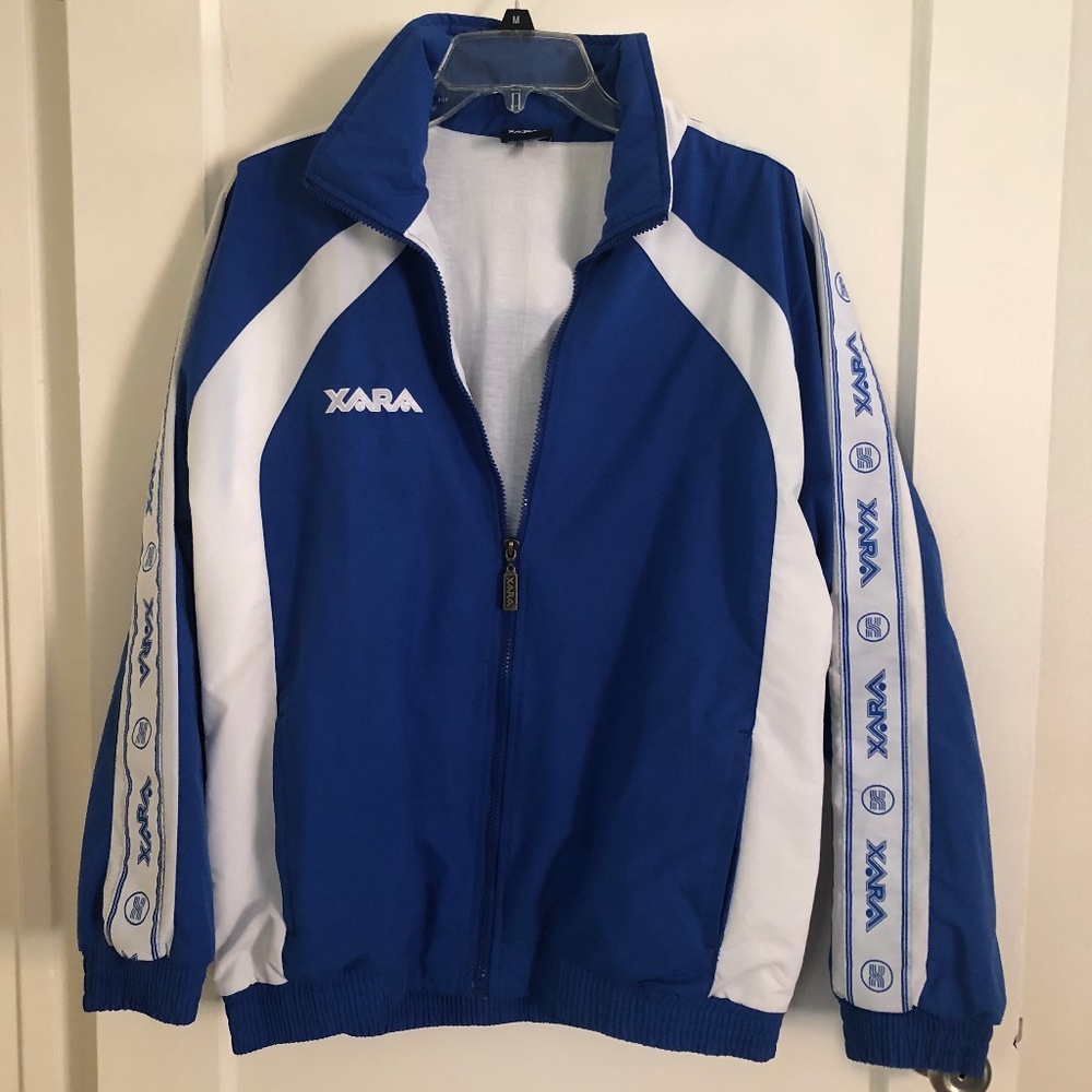 XARA Unisex Lightweight Blue White Jacket